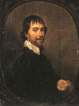 約翰內斯 梅滕斯 A Portrait of a Man Holding a Glove 約翰內斯 梅滕斯 A Portrait of a Man Holding a Glove
